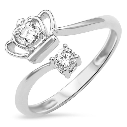 Sterling Silver 925 Tiara Crown Ring