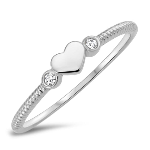Sterling Silver 925 Heart Ring