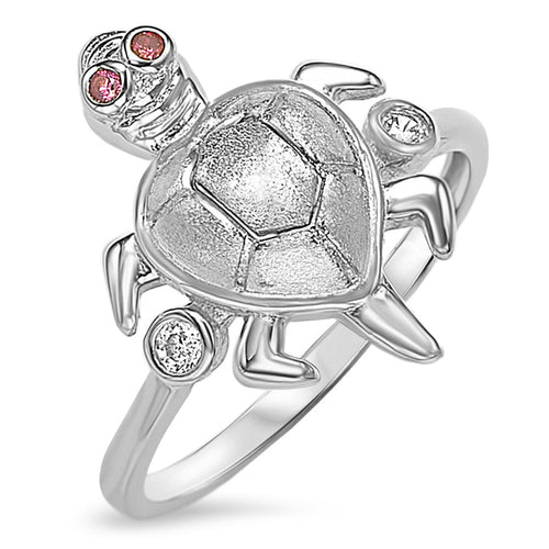 Sterling Silver 925 Women's Turtle Ring