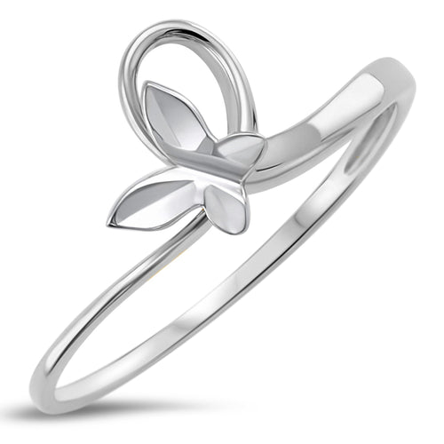 Sterling Silver 925 Women's Butterfly Ring