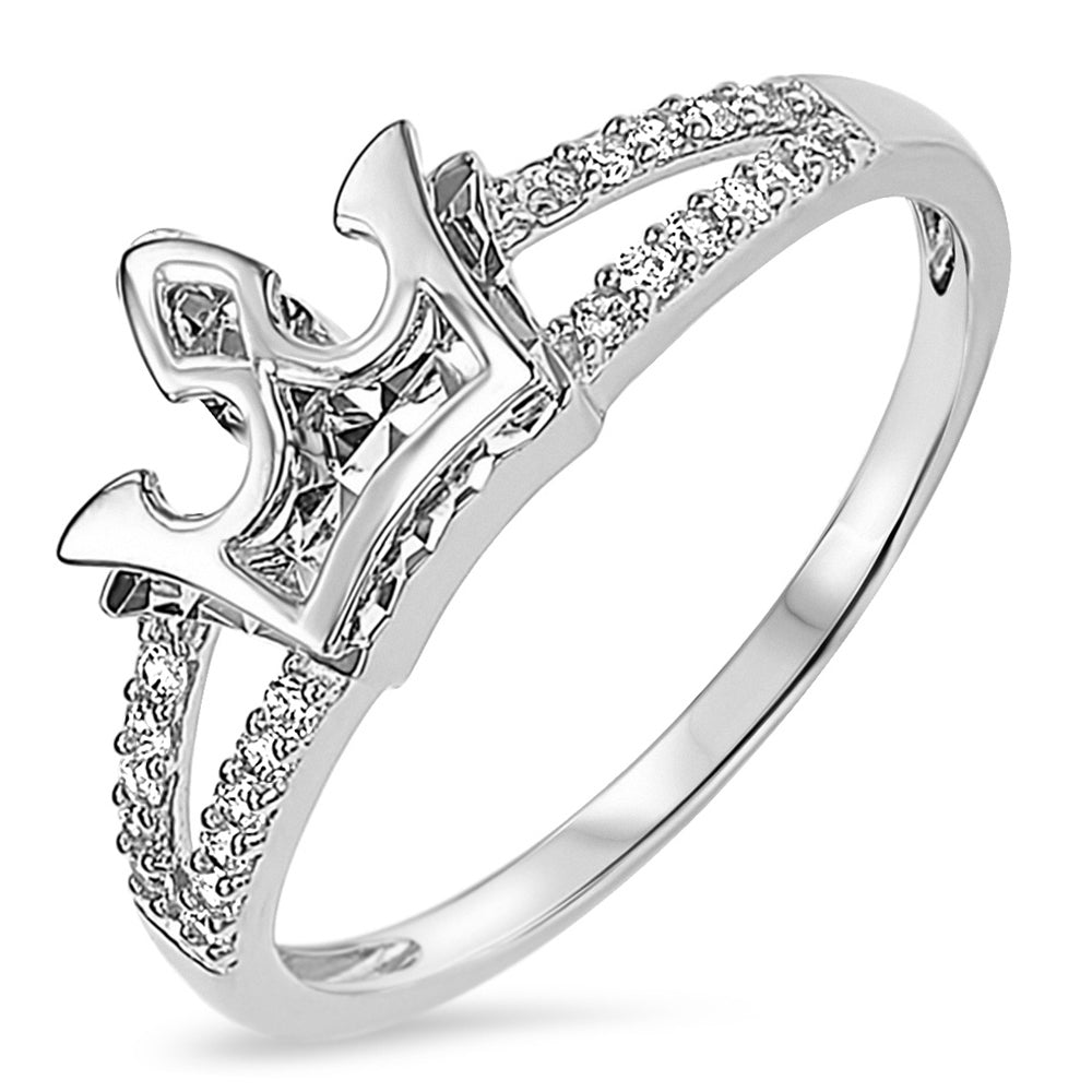 Cross Crown Ring in Sterling Silver | Philophrosyne
