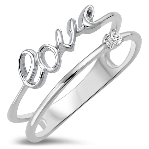 Sterling Silver 925 Love Ring