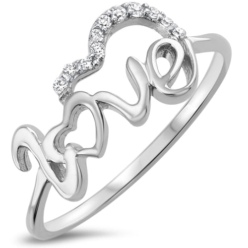 Sterling Silver 925 Love Ring