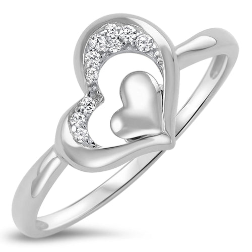 Sterling Silver 925 Heart Ring