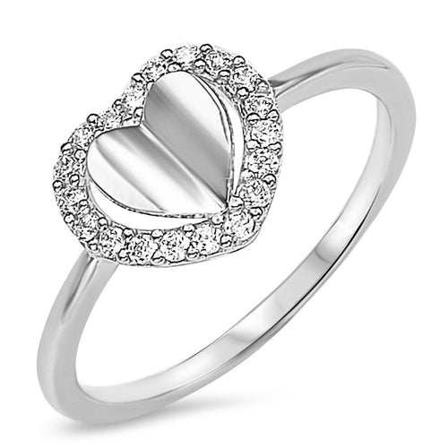 Sterling Silver 925 Heart Ring