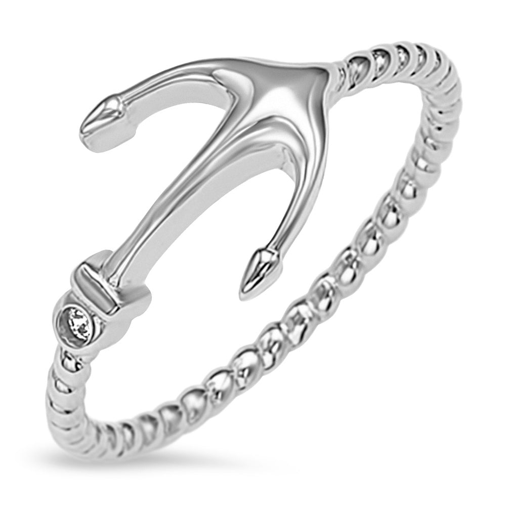 Sterling Silver 925 Anchor Ring