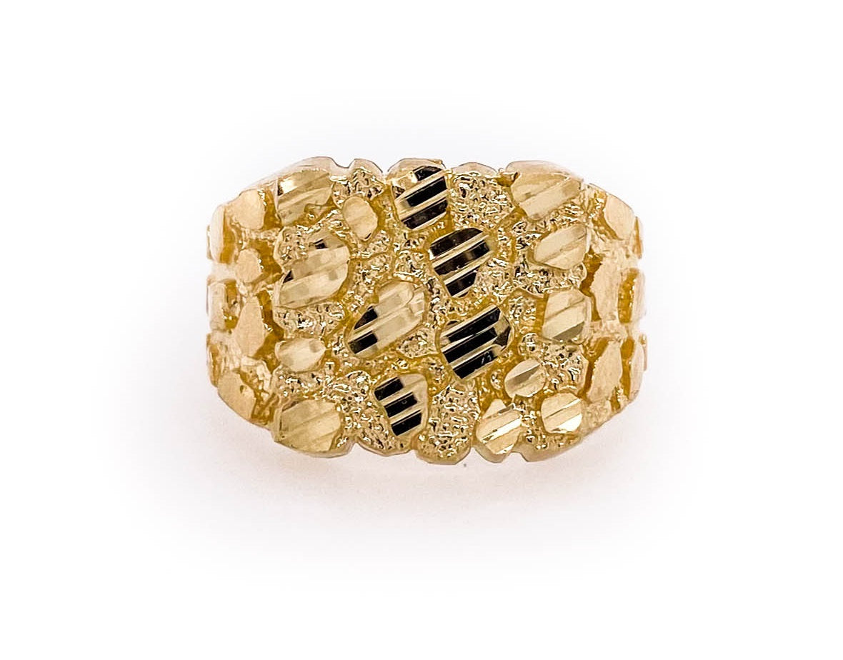 10k gold deals nugget pinky ring