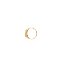 Load image into Gallery viewer, 10k Yellow Gold Rectangle Nugget Small Pinky Ring